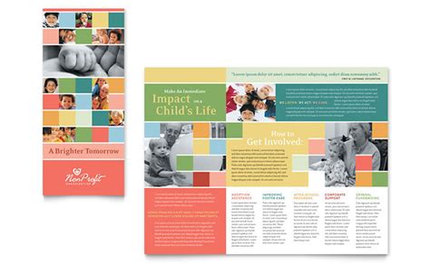 Best Nonprofit Brochure 9 Examples Illustrator Design Word Pages