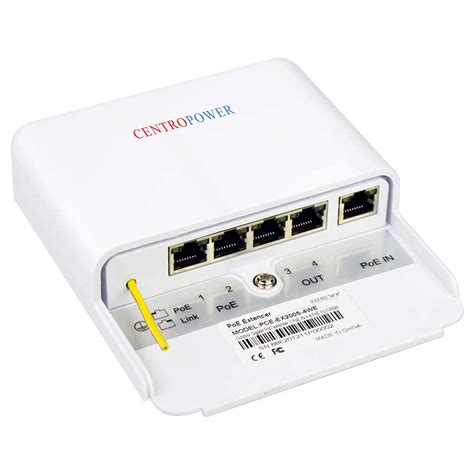 Buy CENTROPOWER 5 Port Outdoor POE Switch Extender Booster 60W 48V 10