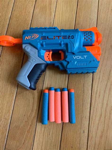 Nerf Elite Volt Sd Blaster Set W Nerf Darts Light Beam