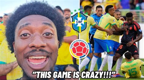 CRAZY ATMOSPHERE AT BRAZIL VS COLOMBIA TO DECIDE WHO TOPS GROUP D