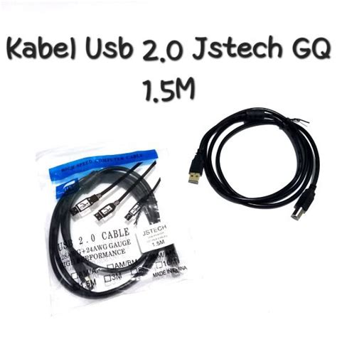 Jual Kabel Usb 2 0 Jst Line Black Good 1 5m Kabel Printer 2 0 Black 1 5m Shopee Indonesia