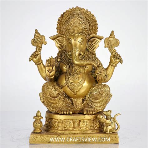 Brass Lord Ganesh Statue – Craftview