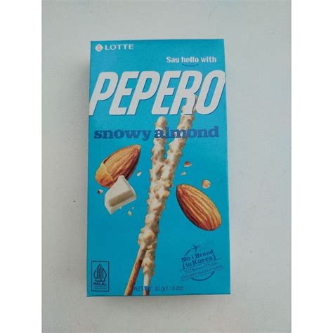 Lotte Pepero G Almond Snowy White Cookie Strawberry Korean