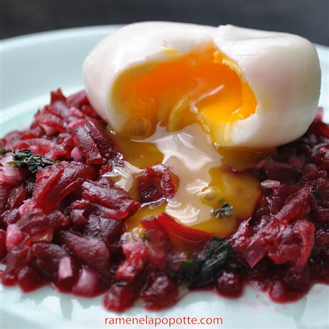 Recette Salade De Betteraves D Inspiration Marocaine Et Son Oeuf Mollet