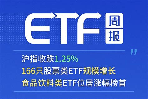 Etf周报：166只股票类etf规模增长，食品饮料类etf位居涨幅榜首凤凰网视频凤凰网