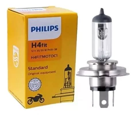 Lampada Farol Moto H4 35 35w Fit Philips Cg Titan Fan Ybr Mercadolivre