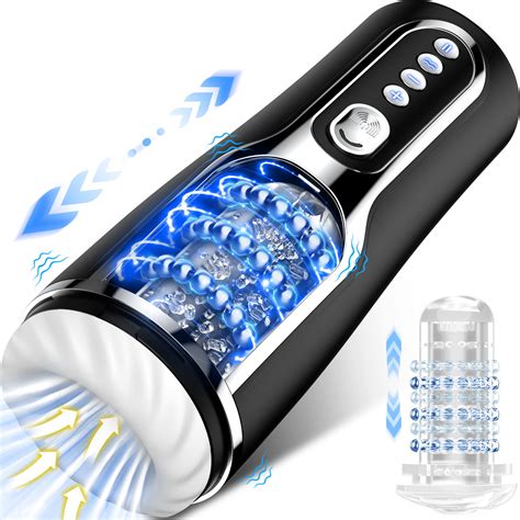 AMOVIBE Male Masturbator Sex Toys For Men With 10 Thrusting Vibrating