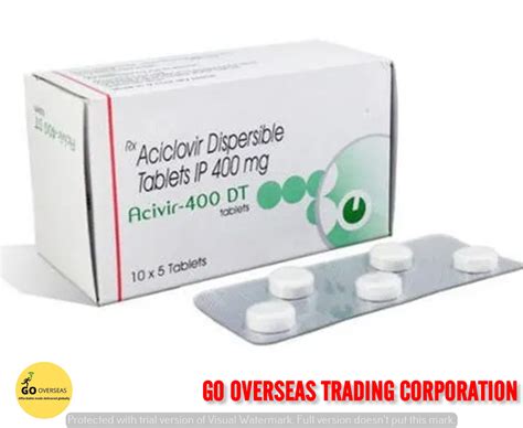 Acivir Acyclovir 400mg Tablet At Rs 70 Stripe Antiviral Drugs In