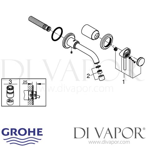 Grohe Atrio Hole Basin Mixer S Size Spare Parts