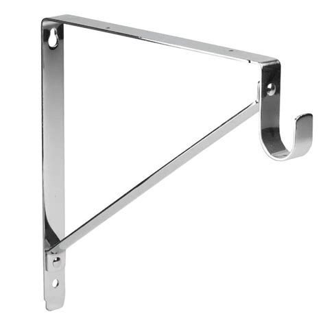 Lido Designs 12 In X 10 In Polished Chrome Heavy Duty Shelf And Rod