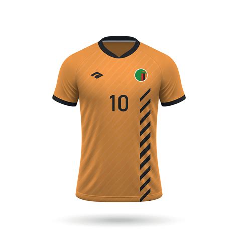 3d realistic soccer jersey Zambia national team 2024 41010699 Vector ...