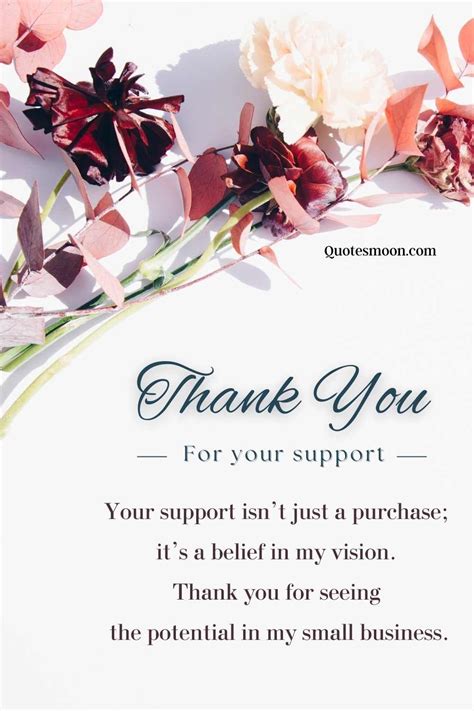 Ways To Say Thank You For Supporting My Small Business Quotesmoon