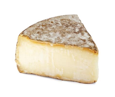 Premium Photo Portion Of Tomme De Savoie Cheese Isolated