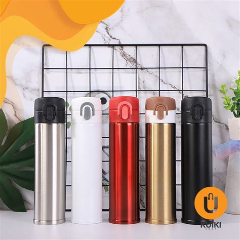 Jual Kuiki Botol Minum Tumbler Termos Slim Polos Ukuran Kapasitas Ml