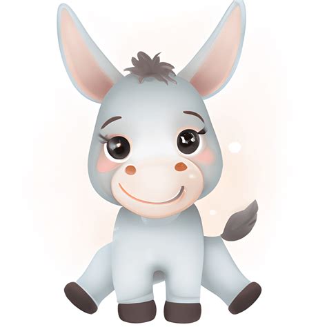 Clipart Of A Donkey