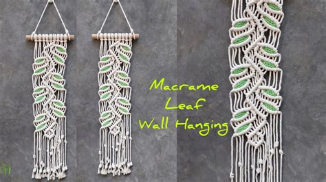 Macrame Leaf Wall Hanging Tutorial Home Decor Ideas Youtube