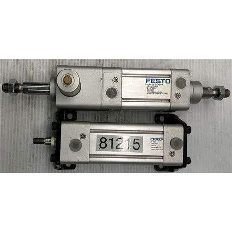 Lot of (2) Festo Pneumatic Cylinders