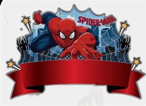 Pin By Ainiey On Spidermen Spiderman Cake Topper Happy Birthday