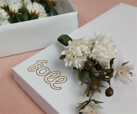 Lapela Para Noivos Flores Casamento Broche 1un Foll Exclusividade