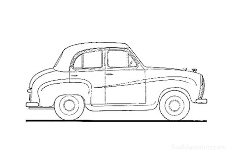 Download drawing 1952 Austin A30 Sedan in ai pdf png svg formats