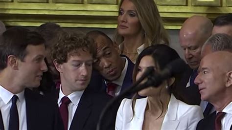 Mark Zuckerberg Spotted Staring At Lauren Sanchez S Boobs At Inauguration