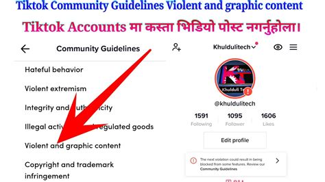 Community Guidelines Violations On Tiktok In Nepali Tiktok Community