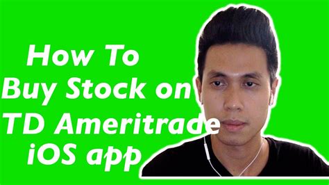 How To Buy Stock On Td Ameritrade Ios App Beginners Tutorial