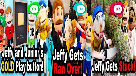 Sml Movie Jeffy And Junior S Gold Play Button Jeffy Gets Ran Over