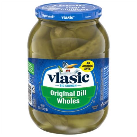 Vlasic Original Whole Dill Pickles Fl Oz Fred Meyer