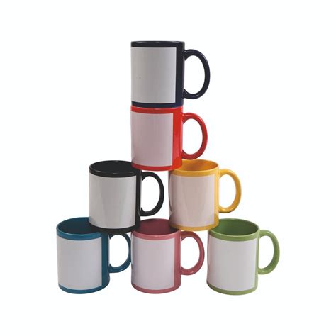 Round Ceramic Sublimation Black Patch Mugs Oz At Rs Piece In Mumbai