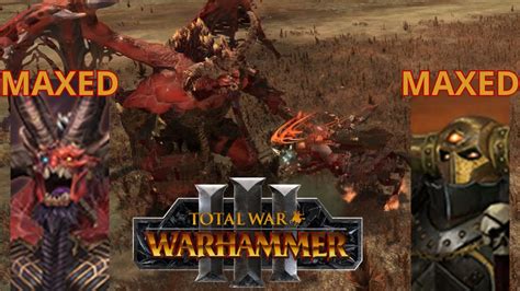 Maxed Lord Battles 3 Archaon Vs Skarbrand In Total War Warhammer 3