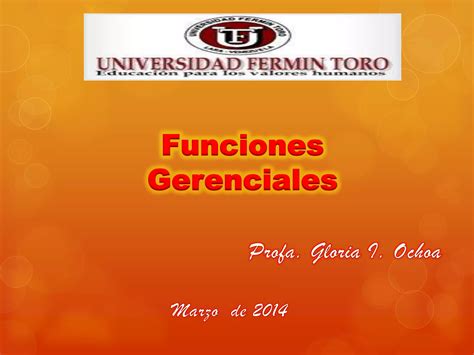 Funciones Gerenciales Ppt