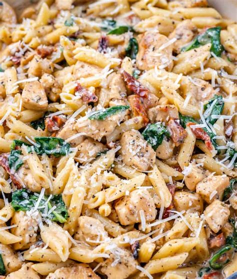 Healthy Creamy Tuscan Chicken Pasta Healthy Fitness Meals