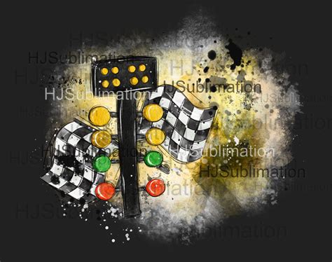 Drag Racing PNG. Checkered Flag.drag Racing Tree.sublimation - Etsy
