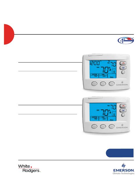 White Rodgers 1f80 0471 Emerson Blue 4 Single Stage Thermostat