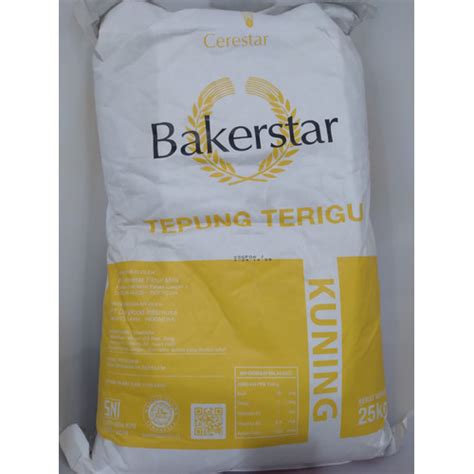 Jual Bakerstar Kuning Tepung Terigu Protein Rendah Roti Low Wheat Flour