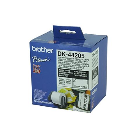 Genuine Brother DK44205 62mm X 30m Continuous Paper Label Roll