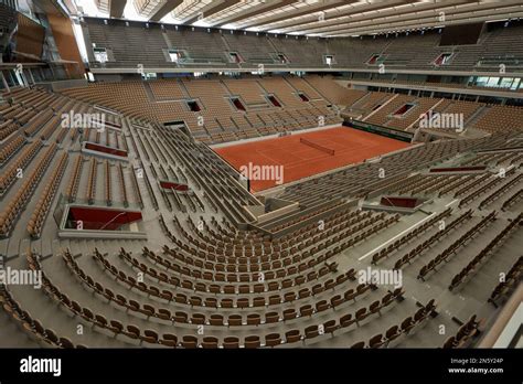 Central Court Philippe Chatrier At Roland Garros Paris Stock Photo