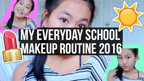 My Everyday School Makeup Routine 6th Grade Revlondollxo Youtube