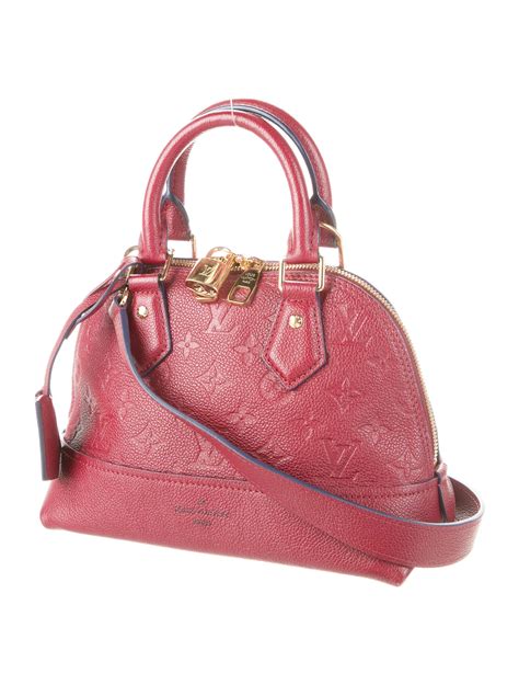 Louis Vuitton Monogram Empreinte Neo Alma Bb Red Crossbody Bags