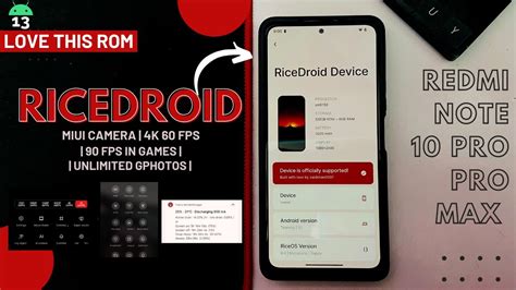 Best Daily Driver Rom RiceDroid V8 6 Official Android 13 Redmi