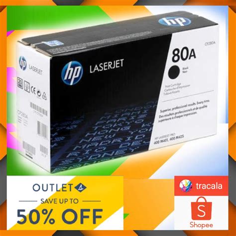 Hp 80a Black Original Laserjet Toner Cartridge Cf280a Shopee