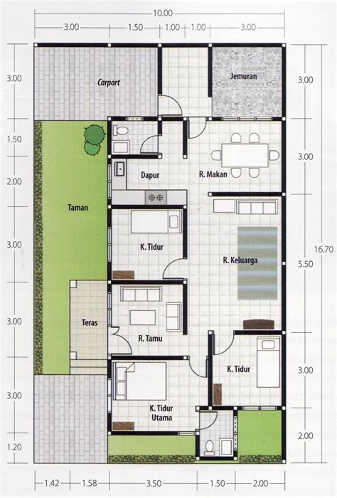 Desain Rumah Memanjang Desain Id