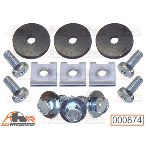 1 Kit complet neuf vis de fixation pour 1 aile arrière de Citroën 2CV