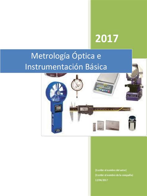 Metrología Óptica E Instrumentación Básica Pdf Ligero Óptica