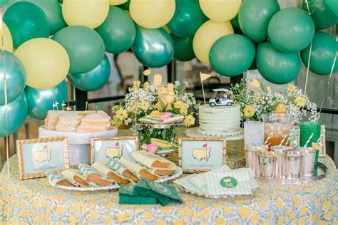 A Masters Par Tee How To Throw The Ultimate Masters Party Sweet Caroline Designs