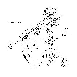 MOTEUR CARBURATEUR INFERIEUR POUR SPORTSMAN TOURING 500 HO INTL 2010