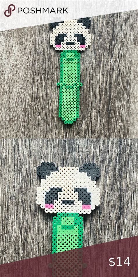 Panda Handmade Book Mark Perler Beads Collectible Gift Perler Beads