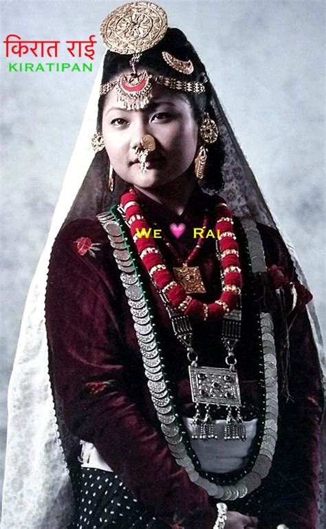 Kirat Rai Women The Jewellery Of The Kirat Rai Women Consist Of The Distinct Shirphul Disc On