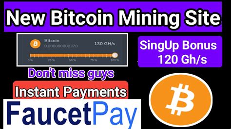 New Free Cloud Mining Site SingUp Bonus 120 Gh S Free Best Mining